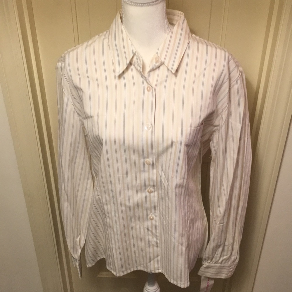 Liz Claiborne Striped Blouse NWT